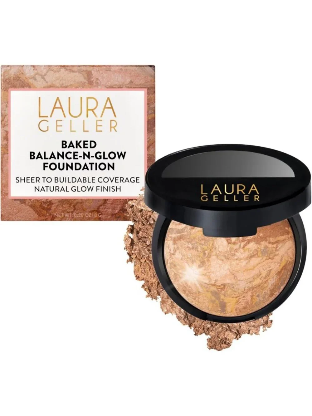 Baked Balance-N-Glow Illuminating Foundation - Medium - Buildable Sheer Coverage